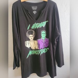 Universal Monsters Black Graphic Tee